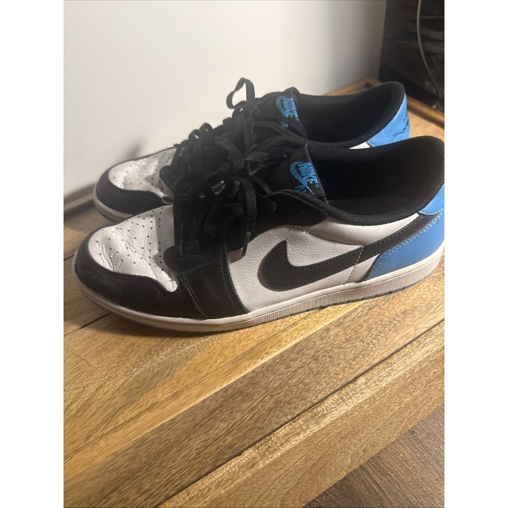 Air Jordan 1 Low OG UNC White Black Blue CZ0790-104 Men's Sneakers Size 14